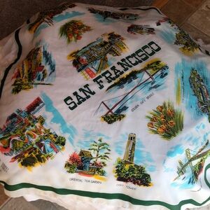 San Francisco Vintage Themed Scarf
